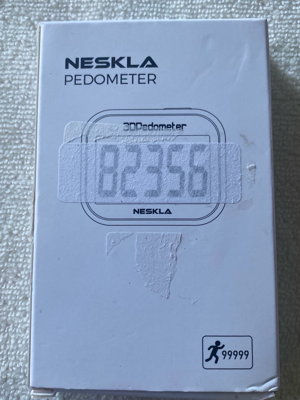 White Pedometer - Digital Step Counter